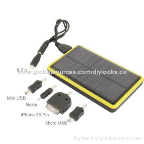 2600mAh Mobile Phone Emergency Power Station with Solar Charger